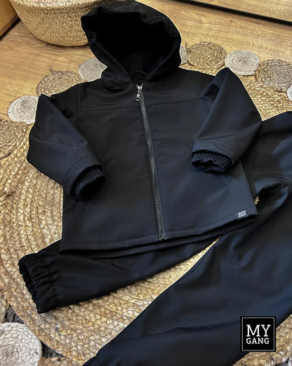 Black Softshell children's set