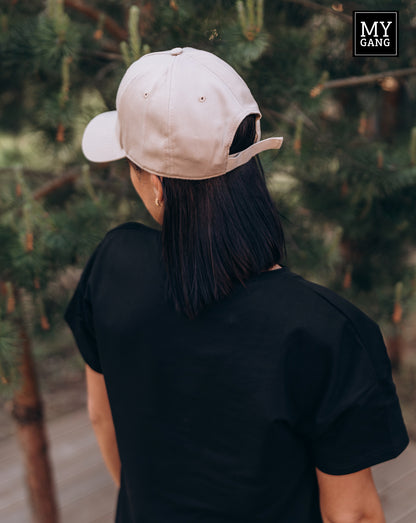 A cap with letter