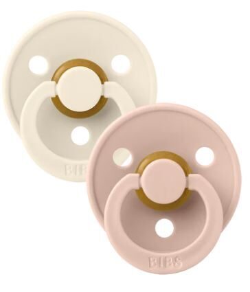 Copy of BIBS COLOR pacifiers 2 pcs 0-6 months. (Ivory blush)