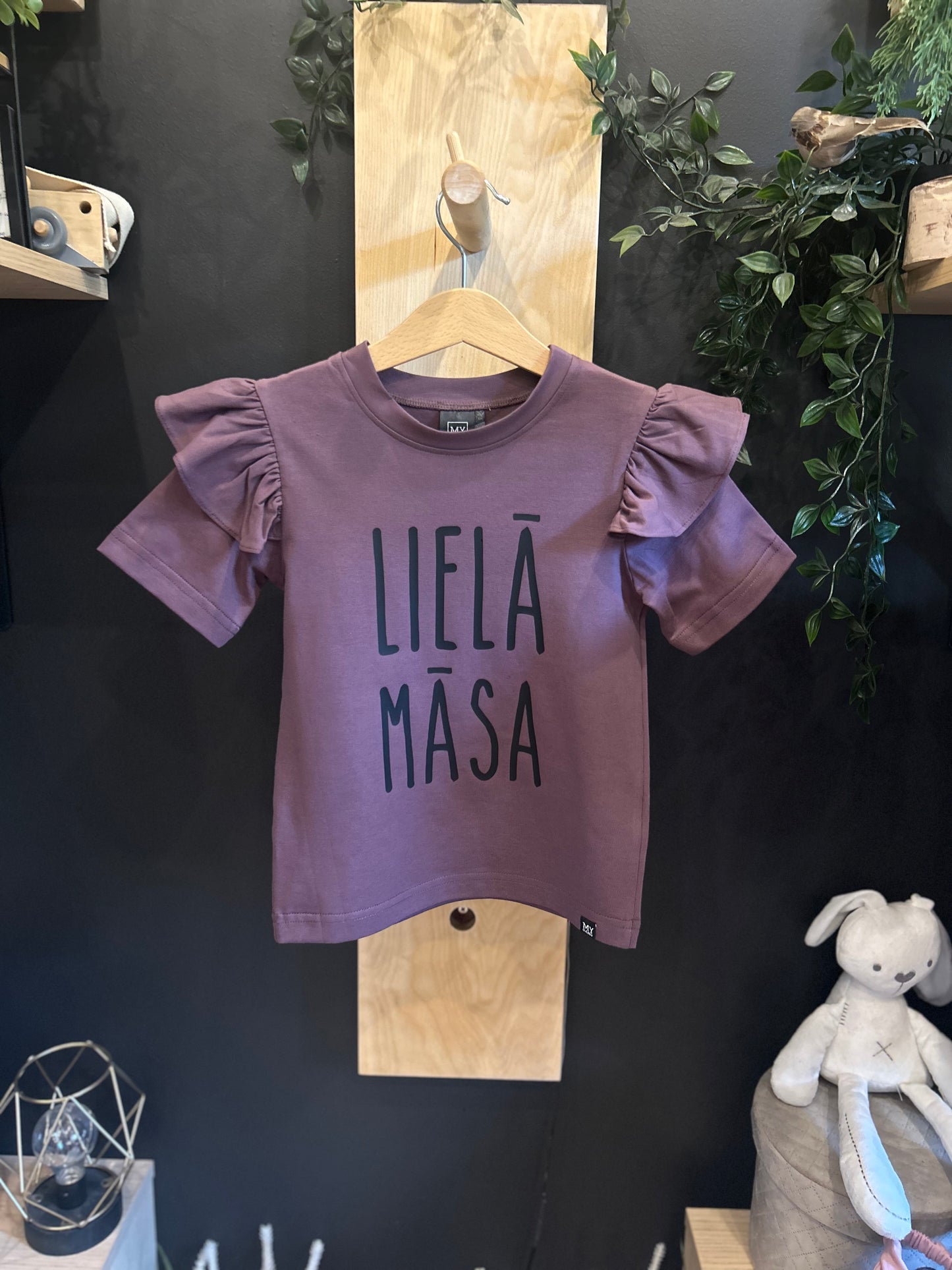 T-shirt with frills MAZĀ/LIELĀ MĀSA