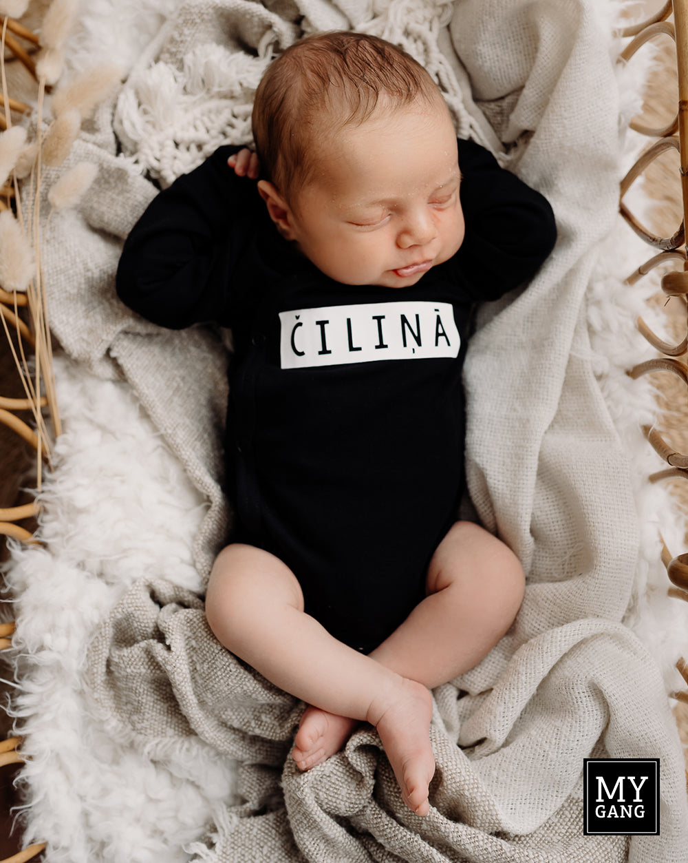 Long sleeve baby bodie ČILIŅĀ