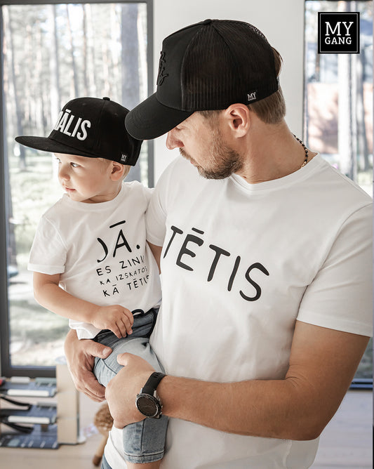 T-shirt set for a father and a baby