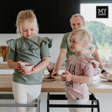 T-shirt with frills DŪDIŅA