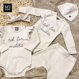 Long sleeve bodie set TIK ĻOTI MĪLĒTA