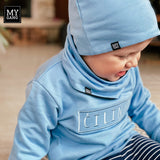 Babies hat with a tunnel scarf 0-6months