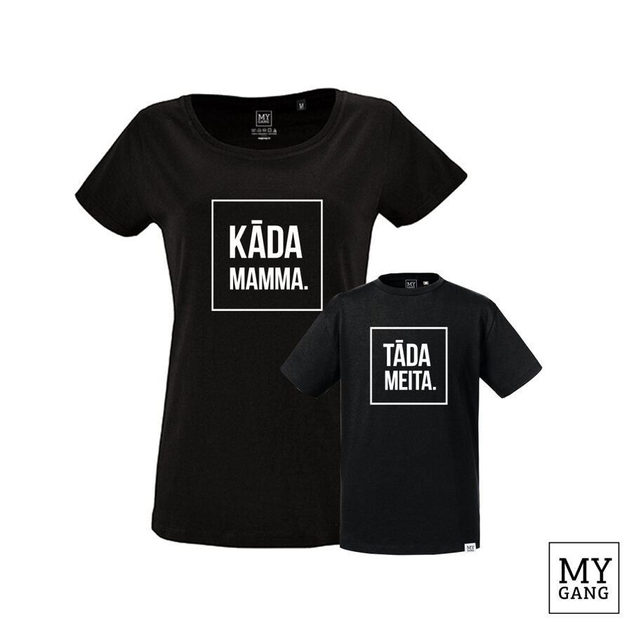 T-shirt set KĀDA MAMMA. TĀDA MEITA