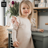Sweatshirt dress with frills DŪDIŅA