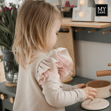 Sweatshirt dress with frills DŪDIŅA