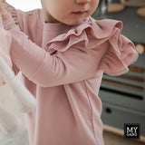 Sweatshirt dress with frills DŪDIŅA