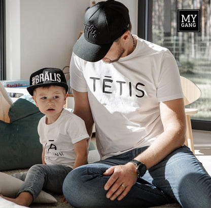 T-shirt set for a father and a baby