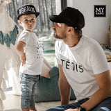 A set for a father and a baby (Onesie)