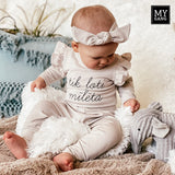 Long sleeve bodie set TIK ĻOTI MĪLĒTA